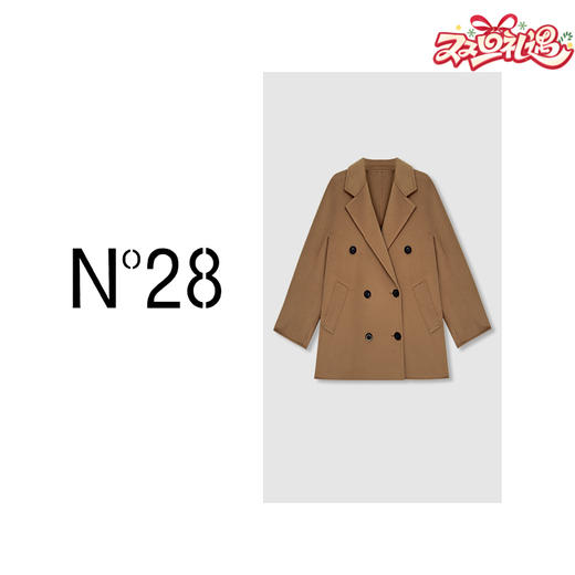 N°28 “短款100%山羊绒”秋冬款设计师毛呢外套8352D865 商品图0