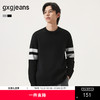 gxg.jeans男装 双色撞色拼接时尚简约圆领毛衣线衫上衣 25冬热卖 商品缩略图0