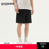 gxg.jeans男装 黑色简约基础宽松直筒休闲短裤男士 25年夏季热卖 商品缩略图0