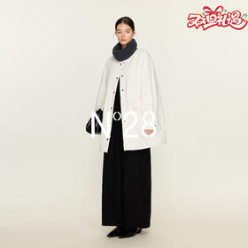 N°28 拼接针织立领90白鹅绒服女秋冬中长款设计感轻薄羽绒服外套 8855A1Y011