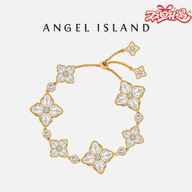 ANGEL ISLAND 「Felina」镂空蕾丝柿蒂纹双色编织手链