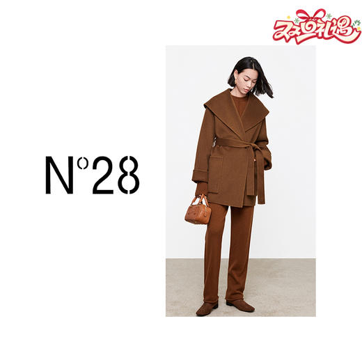 【破价】N°28 短款气质高级冬季时尚显瘦大衣8351D663 商品图0