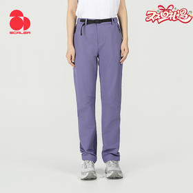 【弹力磨毛软壳长裤】SCALER/思凯乐 男女款防泼水舒适保暖裤子F3516D56