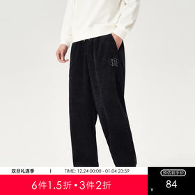 gxg.jeans男装冬季黑色直筒休闲长裤JEX10201334