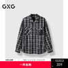 GXG男装 2024年秋季热卖GXG黑白格潮流休闲宽松外套夹克男 商品缩略图0