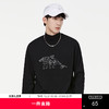 GXG男装【鲸鱼印花】秋季时尚字母男款纯棉圆领长袖t恤K&C 商品缩略图0