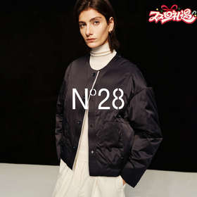 N°28 90白鸭绒轻薄羽绒服女2025秋冬新款圆领短款宽松保暖外套8955A1R982