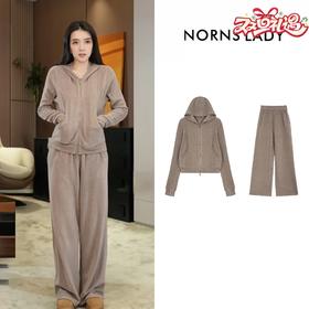 NORNS LADY诺恩【lu系套装】秋冬开衫连帽针织长袖长裤休闲套装懒人套装 H25SK67776/H25KK67774【现货】