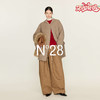 N°28【颗粒羊绒首创】100绵羊毛连帽大衣女秋冬宽松通勤毛呢外套 8855A1D570  商品缩略图0