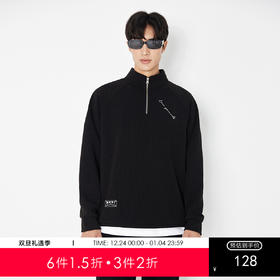 gxg.jeans男装 男士半开襟卫衣2025秋款青少年打底衫帅气日常百搭立领卫衣男K&C