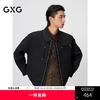 GXG男装 假两件翻领通勤简约翻领拼色时尚夹克外套 25年春热卖 商品缩略图0