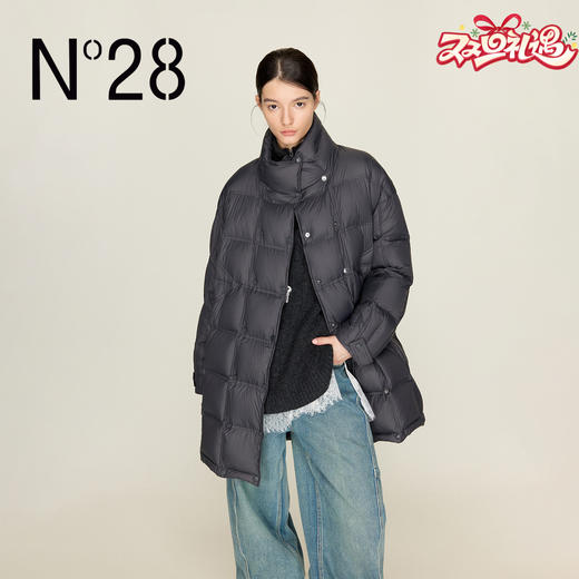 N°28 立领女士秋冬宽松休闲复古保暖外套8955A1R210 商品图0