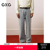 GXG男装 水洗浅蓝牛仔裤提花满印长裤通勤休闲男裤 2025春季热卖 商品缩略图0