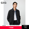 GXG男装 黑色明线设计休闲通勤翻领长袖衬衫外套 25年春热卖 商品缩略图0
