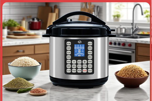 【同行精选】智能煮饭锅，专为糙米设计，胚芽米、精白米全能煮，6L家用容量，让古老谷物重获新生 商品图0