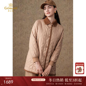 乔万尼新品棉服减龄撞色小香风设计ET4T023