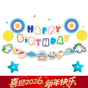 【武汉生日派对礼包】生日主题 个性布置装饰、家庭生日派对礼包，精美装饰（只和蛋糕一起配送）