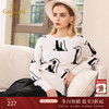 乔万尼秋季小企鹅图案羊毛针织衫时尚长袖圆领毛针织衫女EN3M409 商品缩略图0