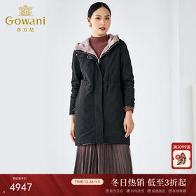 乔万尼尼克服水貂毛内胆可拆卸派克服冬季保暖风衣女ES4N397