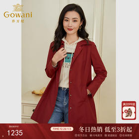 乔万尼春装新款风衣女款韩系宽松外套小个子高级感EF3B800