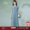 乔万尼夏季桑蚕丝连衣裙女时尚气质简约收腰纯色真丝长裙ES2E188 商品缩略图0