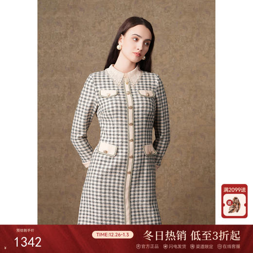 乔万尼秋冬新款针织连衣裙小香风千金感ET4E821 商品图0