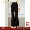 乔万尼微喇裤显瘦百搭黑色裤子EM4F580 商品缩略图0