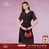 乔万尼真丝桑蚕丝连衣裙新款复古小波点收腰设计EF2E330 商品缩略图0