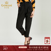 乔万尼黑色修身显瘦哈伦裤时尚简约直筒长裤休闲裤冬EN4F850 商品缩略图0