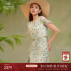 乔万尼100%桑蚕丝连衣裙夏新品法式设计EM2E836 商品缩略图0
