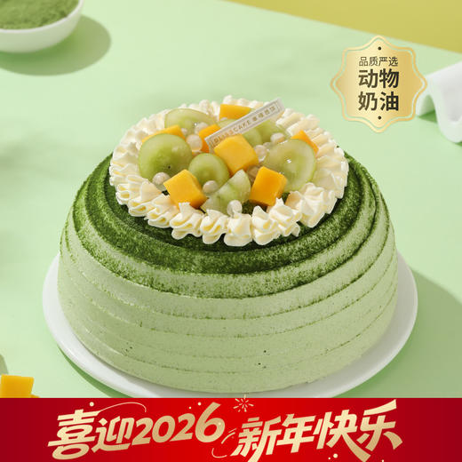【轻盈羽衣甘蓝】生日蛋糕，清新羽衣甘蓝搭配嫩滑椰奶冻，清爽不甜腻，轻盈无负担（武汉幸福西饼） 商品图0