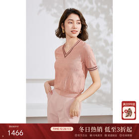 乔万尼桑蚕丝冰丝针织衫新款重磅提花设计EM2M858