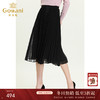 乔万尼秋季新品黑色网纱拼接黑色蕾丝半身裙ES3D508 商品缩略图0
