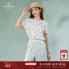 乔万尼夏季新品真丝清新亮丽宽松印花桑蚕丝上衣EI2C796 商品缩略图0