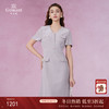 乔万尼V领薰衣草紫小香风连衣裙EM2E745 商品缩略图0