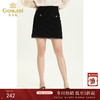 乔万尼半裙秋季新款小香风半裙设计感小众裙子拼接黑色半身裙ES3D516 商品缩略图0