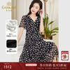乔万尼真丝连衣裙夏季女新款女富贵千金风法式碎花双层真丝DF2E413 商品缩略图0