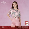 乔万尼真丝衬衫女夏新款中袖桑蚕丝上衣EF2C396 商品缩略图0
