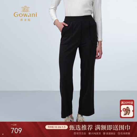 乔万尼百搭实穿垂坠顺滑直筒裤ED2F509 商品图0