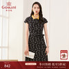 乔万尼夏季真丝连衣裙气质修身显瘦短袖桑蚕丝中长裙ES2E169 商品缩略图0