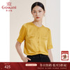 乔万尼真丝缎面质感衬衫纯色简约高端短袖衬衣EI2C761 商品缩略图0