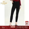 乔万尼秋冬新款加绒加厚高弹力显瘦舒适百搭保暖发热休闲打底裤黑ES4F342 商品缩略图0