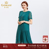 乔万尼夏季真丝时尚宽松气质纯色桑蚕丝连衣裙女过膝长款EN2E513 商品缩略图0