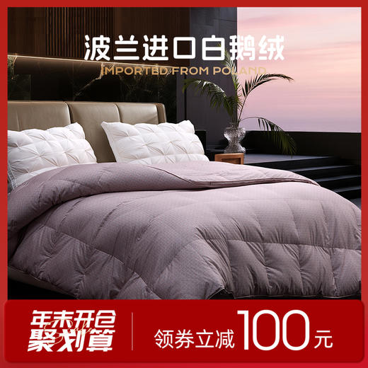 多喜爱 金羽朵95进口白鹅绒冬被 cube倍暖/double保暖hl【95%绒子含量】【80S柔赛丝面料】【波兰进口】【1000+绒子洁净度】品字双层结构 3D航空仓 10cm开口 皮箱包装 商品图0