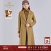 乔万尼重磅绵羊毛羊绒大衣西装领收腰设计外套EF4A223 商品缩略图0