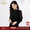 乔万尼春新品绵羊毛小香风毛针织衫拼接微透设计EI3M260 商品缩略图0