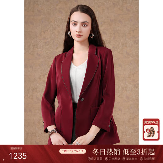 乔万尼西装短外套新品职场戗驳领设计EM1B107 商品图0