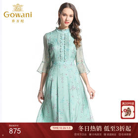 乔万尼夏季桑蚕丝小碎花连衣裙EB2E851