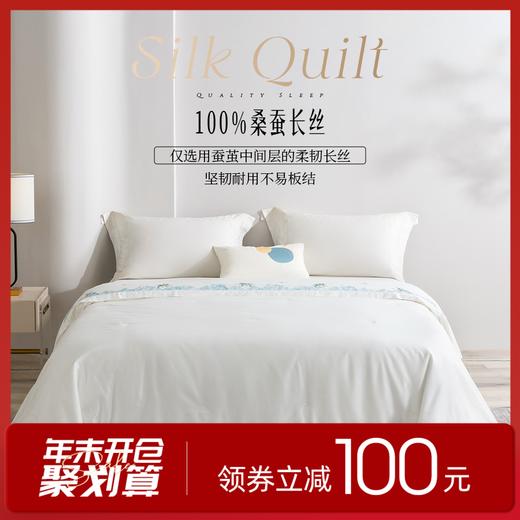多喜爱 神州丝韵纯桑蚕丝被系列/春秋被/冬被/子母被hl（麒麟）【100%桑蚕丝】【中长丝】【60S全棉贡缎】70cm检测口 *赠可拆卸被头 多款厚度可选 品质包装 商品图0