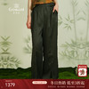 【香云纱】乔万尼重磅真丝香云纱阔腿裤复古中式气质设计EM2F838 商品缩略图0
